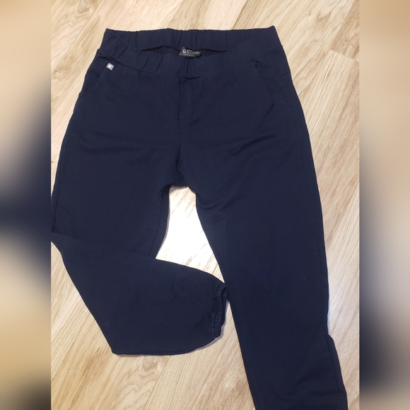 Figs Sweats Women Navy Blue XL Drawstring Waist Cozy Warm - Picture 2 of 4